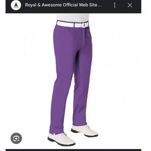 NWOT Royal & Awesome Purple Golf Pant 32x30